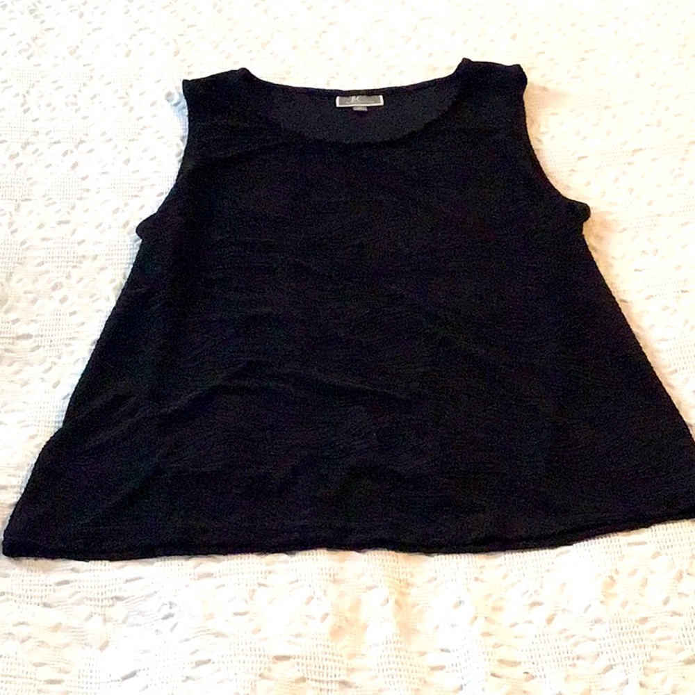J M Collection black beautiful design on blouse.